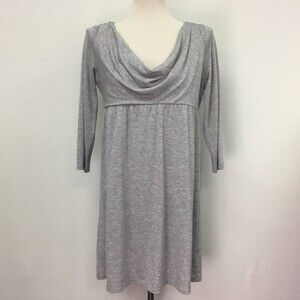 Michael Kors Women's Dress Medium Light Gray Cowl Neck
